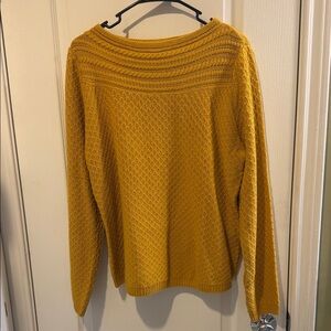 Croft & Barrow Honeycomb Knit Sweater - Golden Yellow